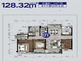 保利大都会_4室2厅2卫 建面127平米