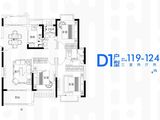 银亿朗境_3室2厅2卫 建面119平米