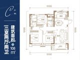 保利领秀山_3室2厅2卫 建面108平米