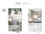 蓝城春风江南_3室2厅3卫 建面128平米