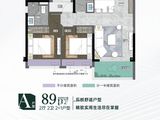 万科金域华府_3室2厅2卫 建面89平米