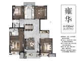 万科繁荣里_4室2厅2卫 建面130平米