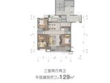 万科都会公园_3室2厅2卫 建面129平米