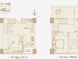 3号LOFT_2室2厅2卫 建面46平米