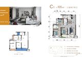 潼南新鸥鹏教育城_3室2厅2卫 建面105平米