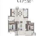 青岛城投新城时代_3室2厅1卫 建面105平米