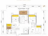 新鸥鹏教育小镇_3室2厅2卫 建面100平米